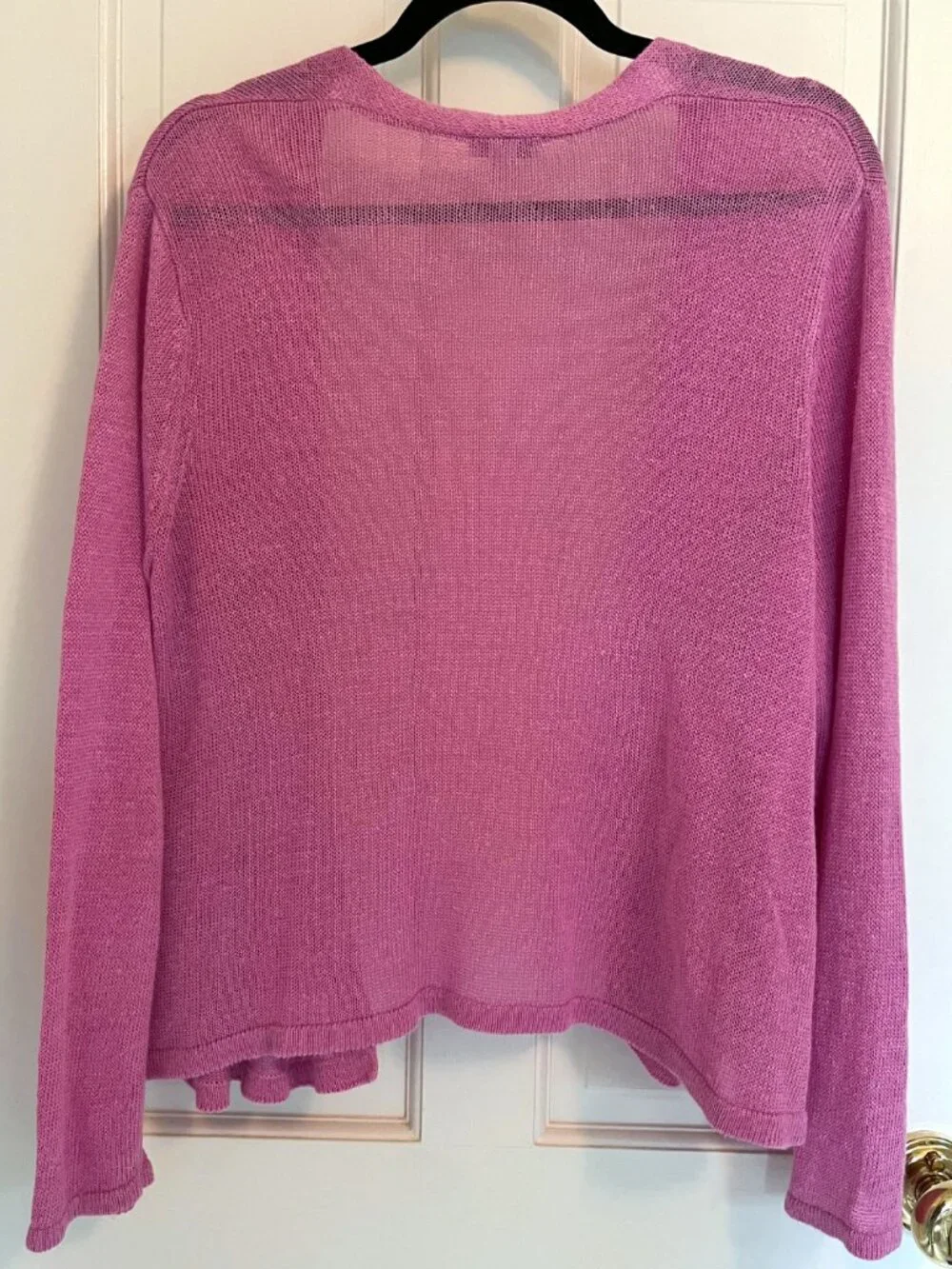 J.Jill Orchid Lightweight Summer Cardigan Sweater Large